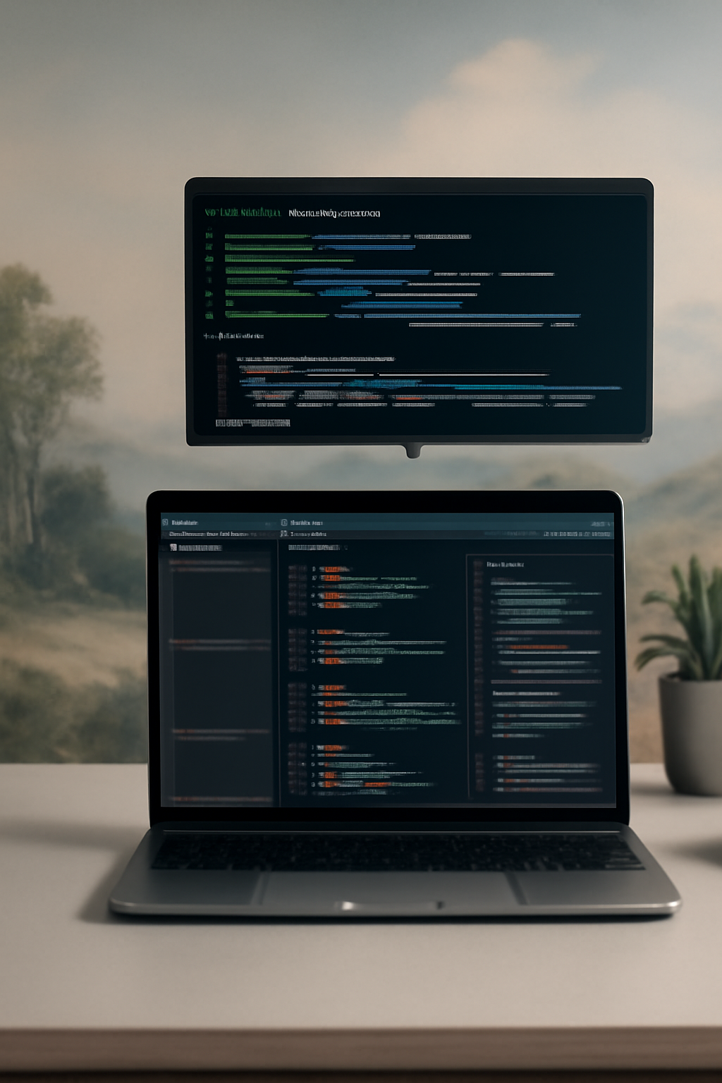 Cursor landscape wallpaper