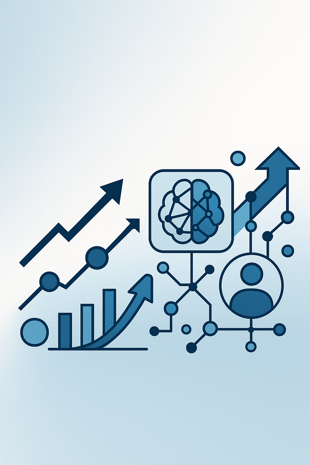 Abstract representation of AI tools for hiring