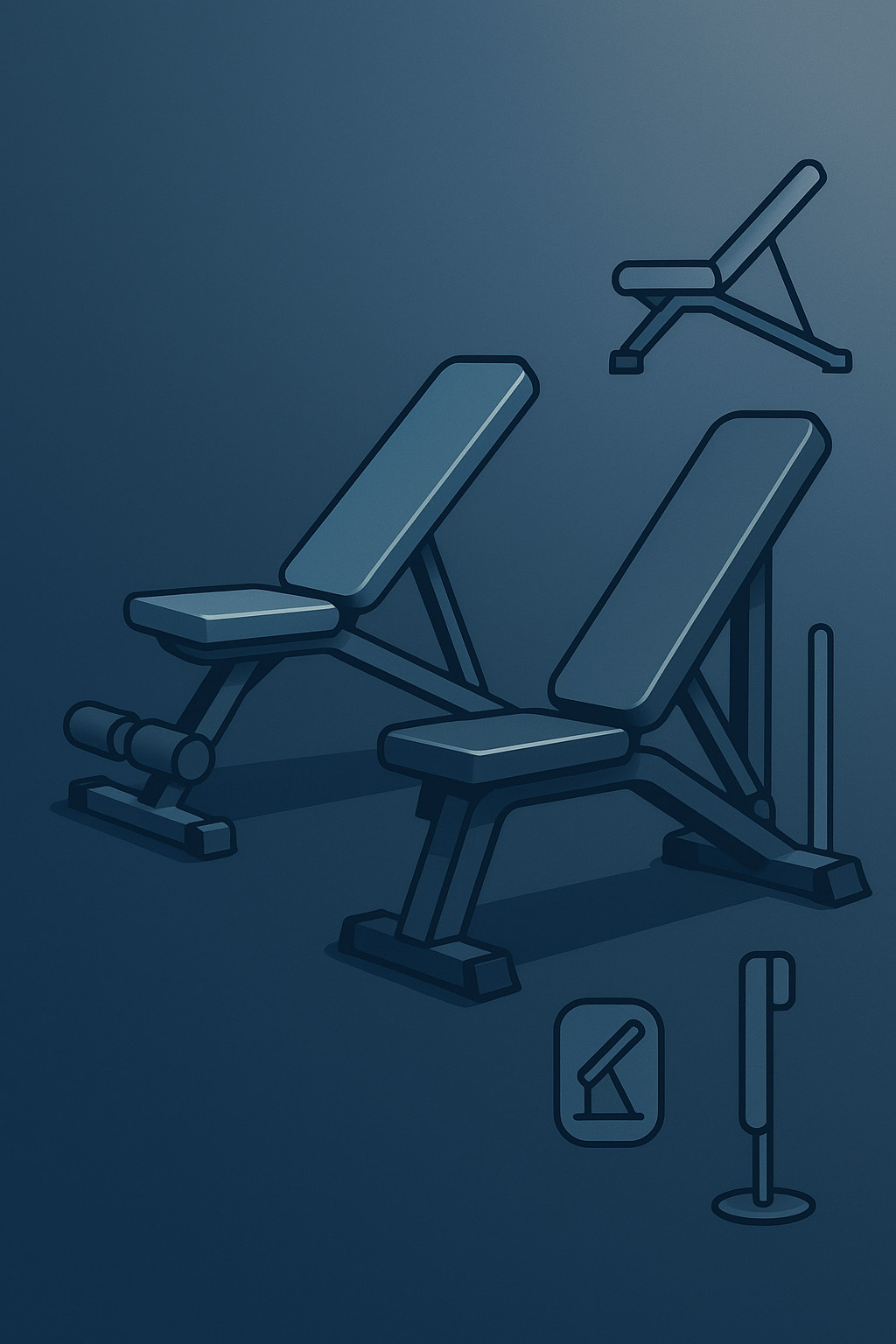 Adjustable weight benches for apartments illustration