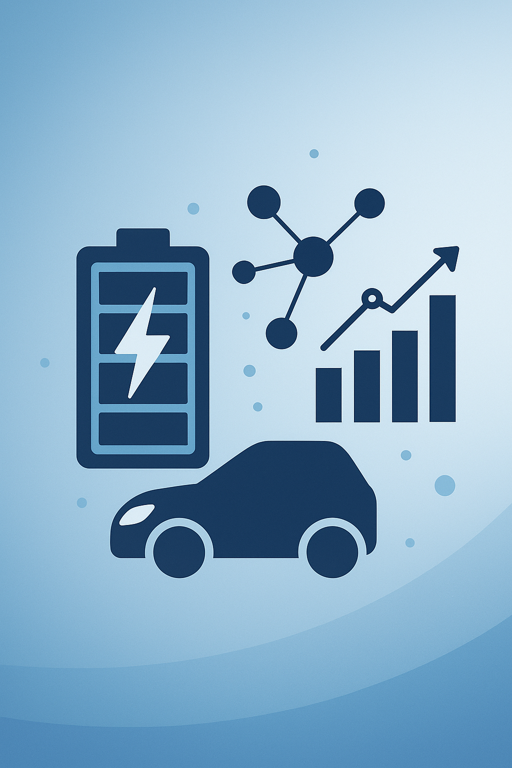 Infographic showing brand visibility for EV battery degradation in AI answer engines