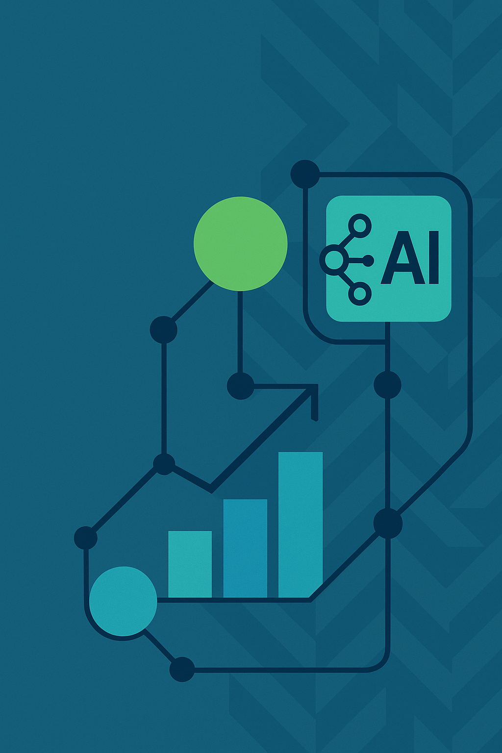 A visual thematic banner related to AI industry trends 2025