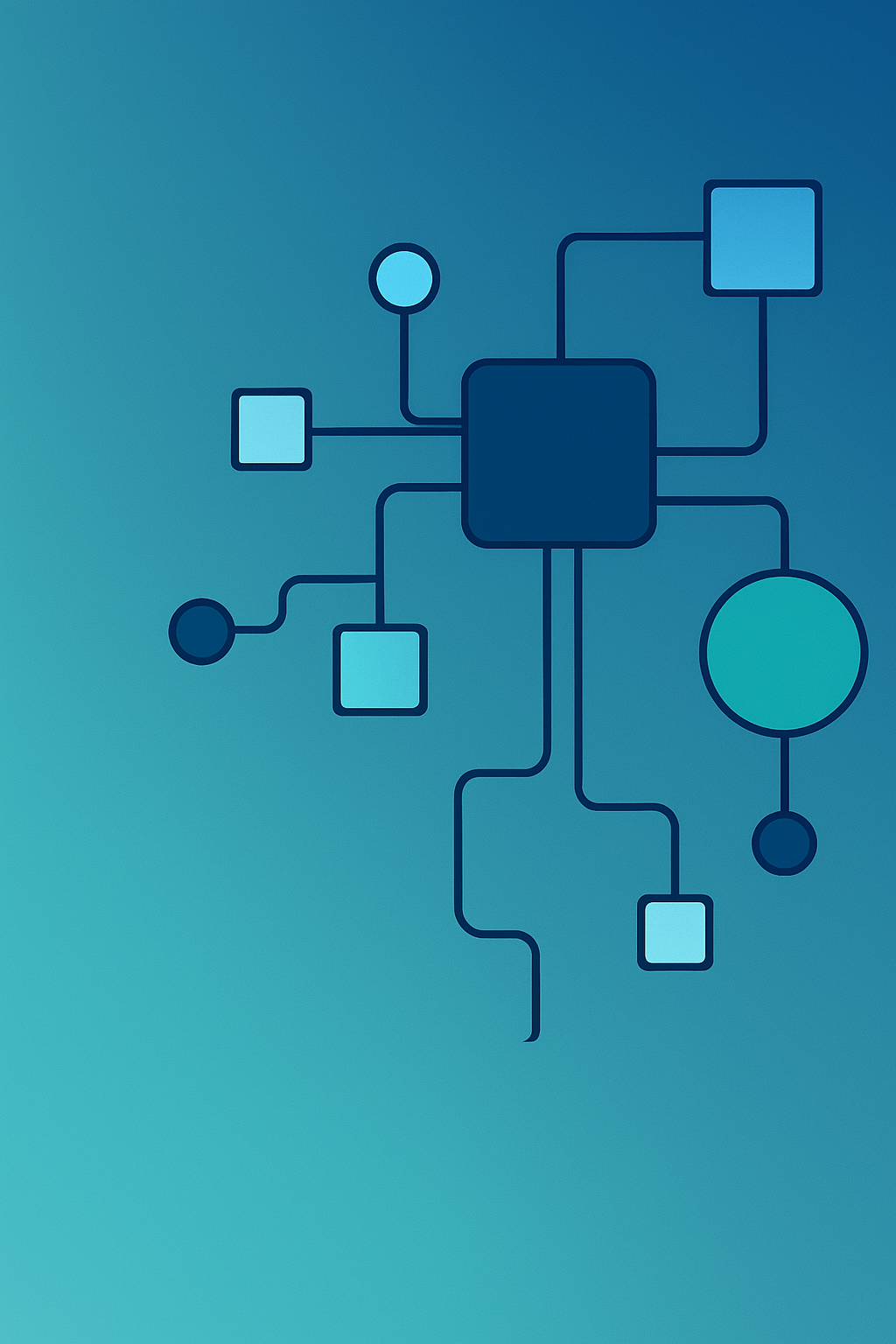 Abstract illustration representing embedded marketing infrastructure for SaaS