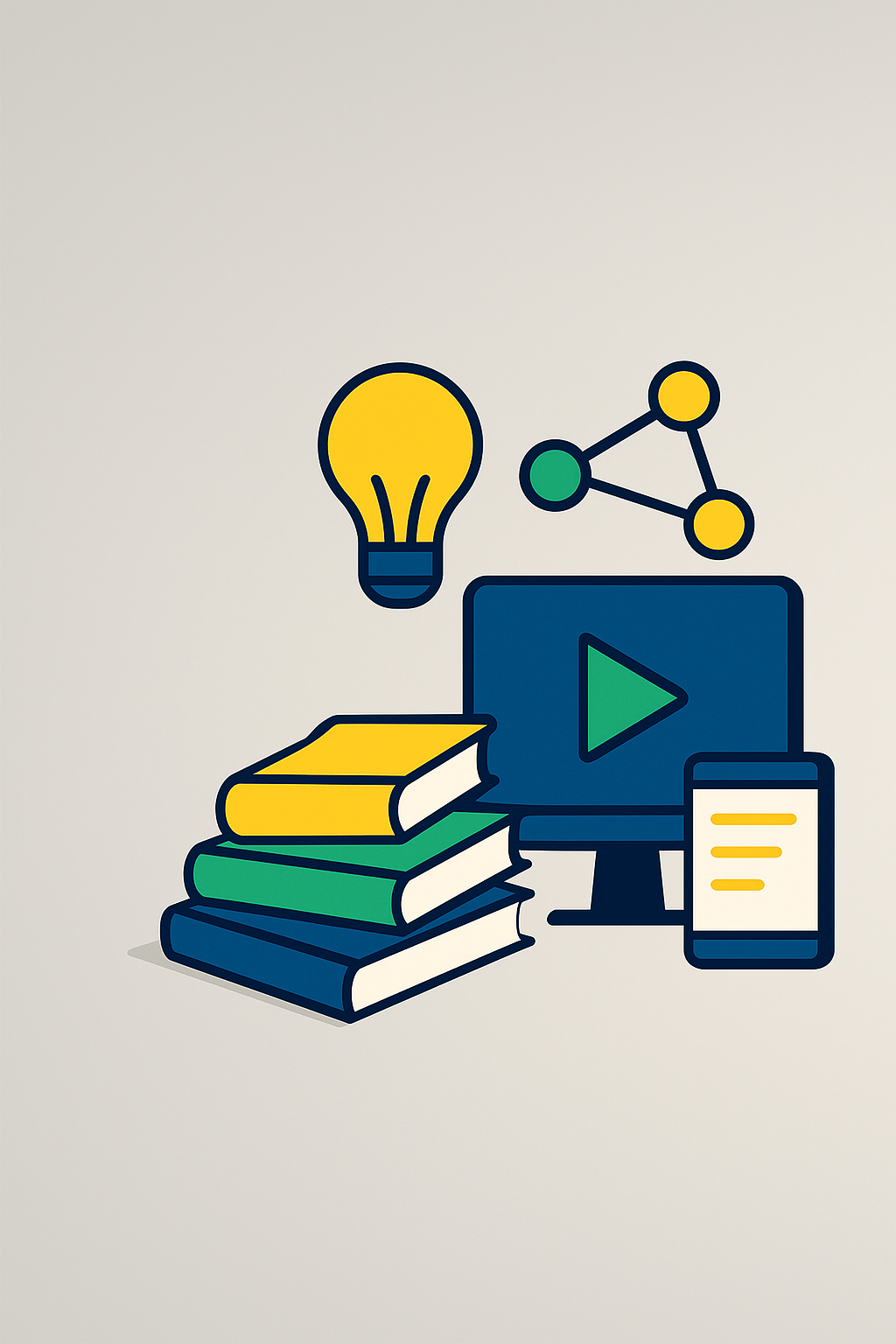 Online education and language learning platforms, collage of brands