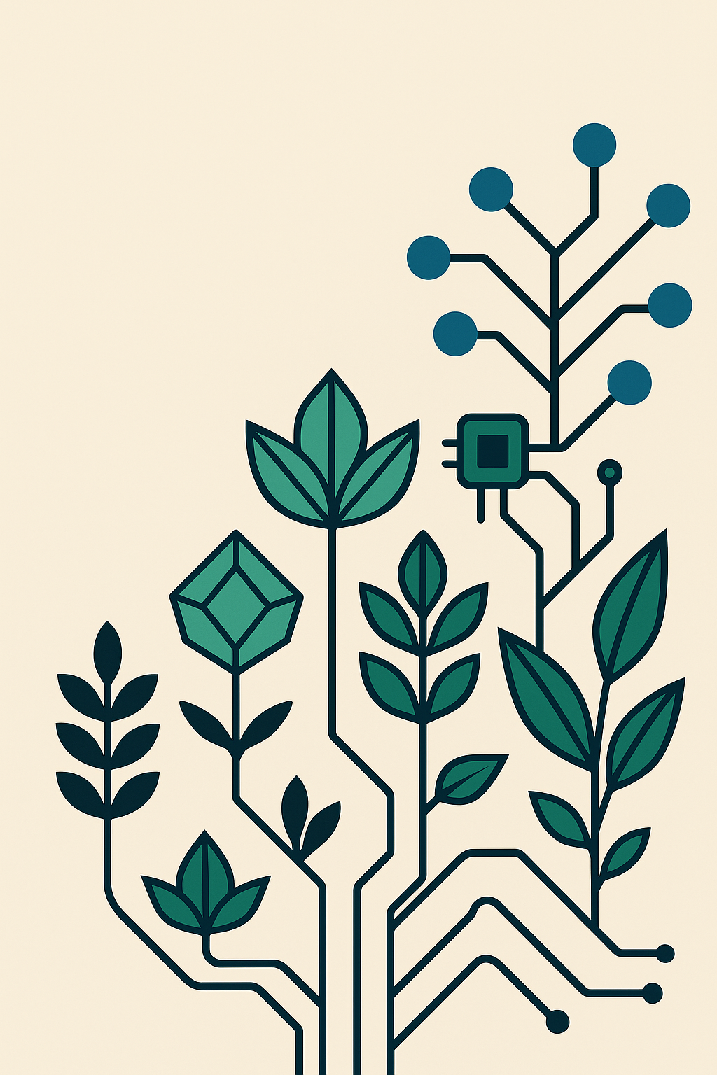 A selection of rare plants and nursery platforms.