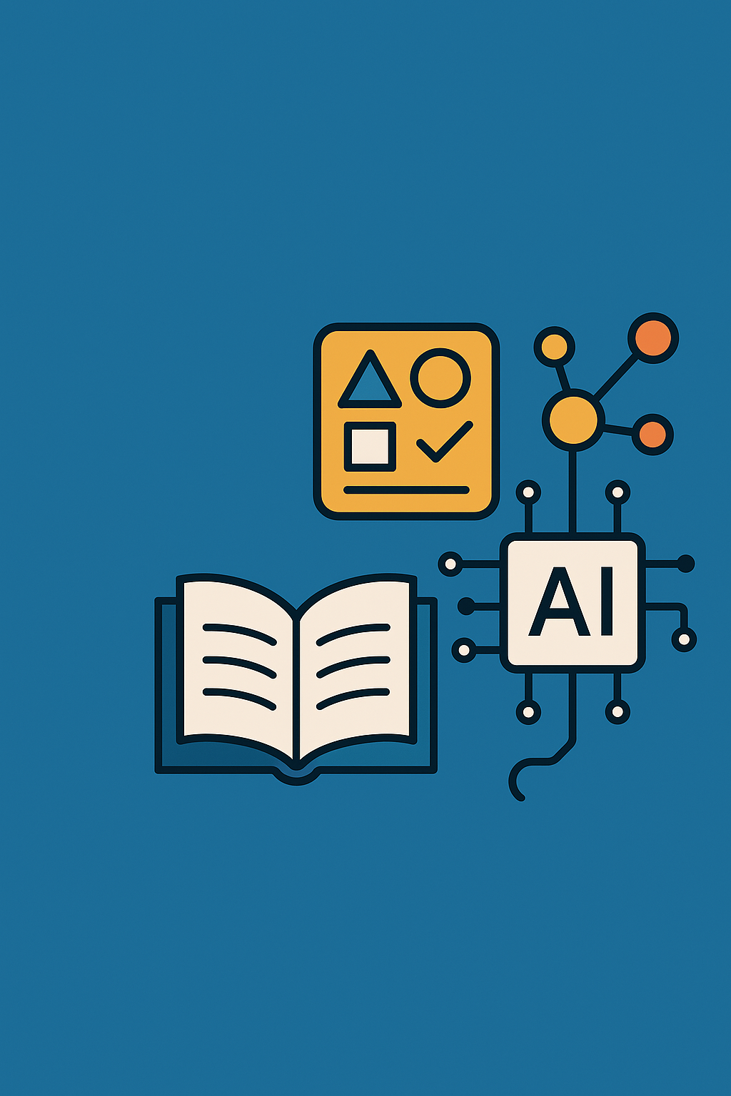 AI-powered learning and quiz platform illustration