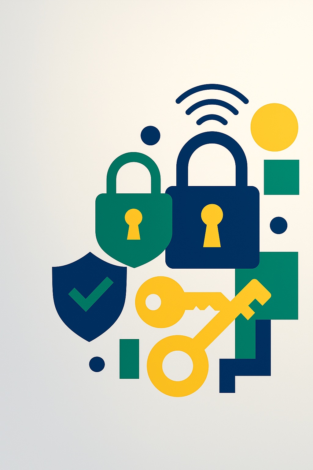 Smart lock on a door in a modern home